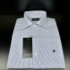 CAMISA DE LINO Blanco rayado
