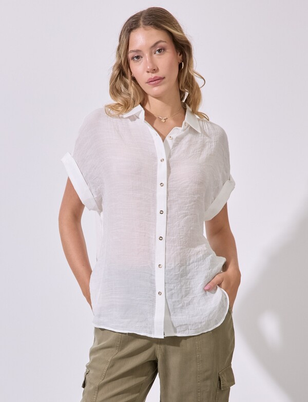 Camisa Gasa BLANCO