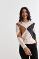 Sweater con rombos GRIS OSCURO
