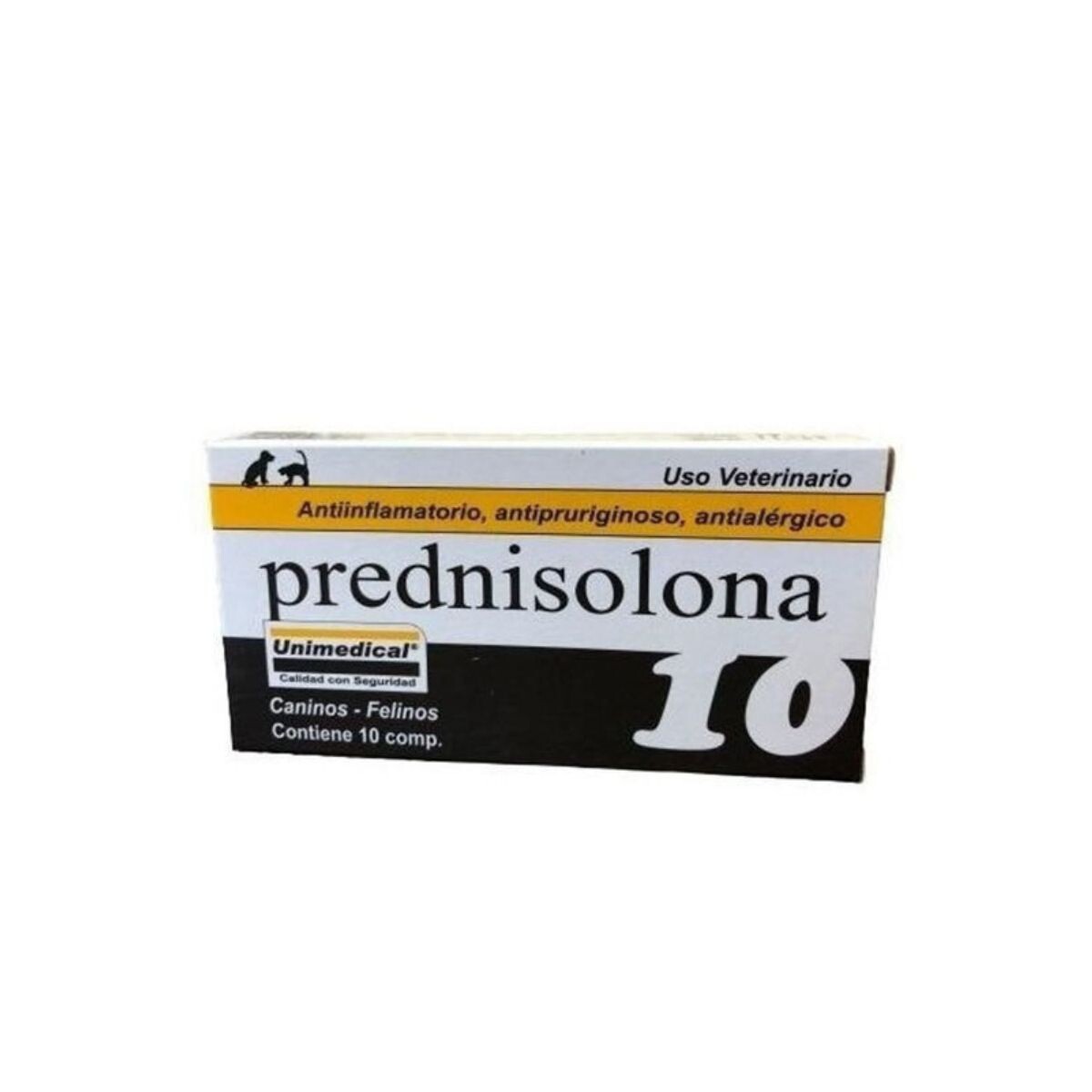 PREDNISOLONA 10 MG X CAJA DE 10 COMPRIMIDOS 