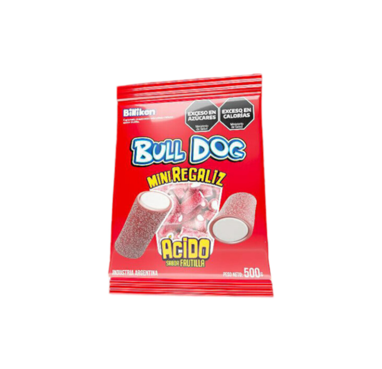 Goma Regaliz Bull Dog 500 grs - Frutilla 