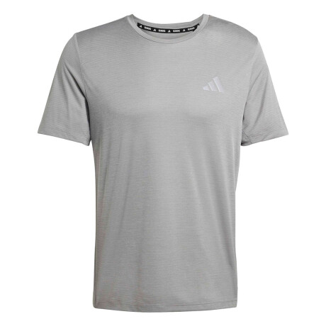 Remera de Hombre Adidas Run Ess Tee M Gris