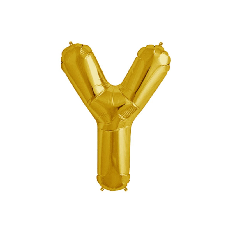 Letra Inflable Dorada 16" Y