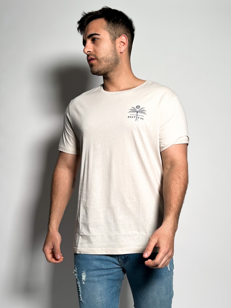 Remera Oversize Yuki - Beige 