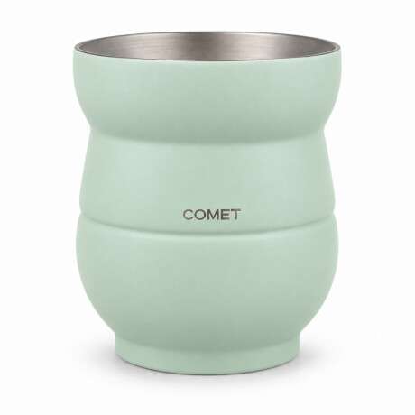 Mate Chico con Doble Pared en Acero Inoxidable 140Ml Comet Verde Pastel