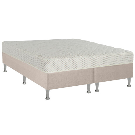SOMMIER KING ESPUMA ALTA DENSIDAD IVORY 20CM ALTURA