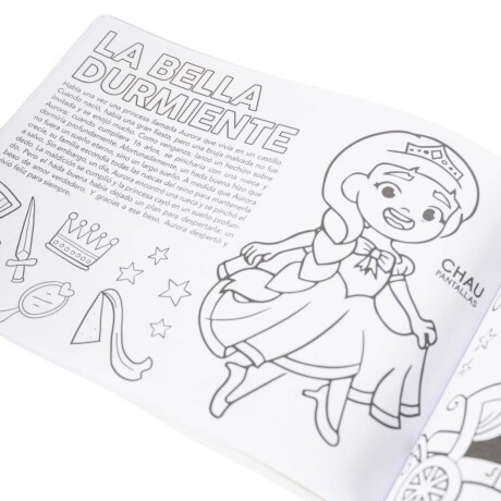 Libro para Colorear Cuentos Clasicos con Stickers 001