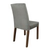 Juego Comedor Lumax Mesa Rustic Negra + 4 Sillas Fiona Gris