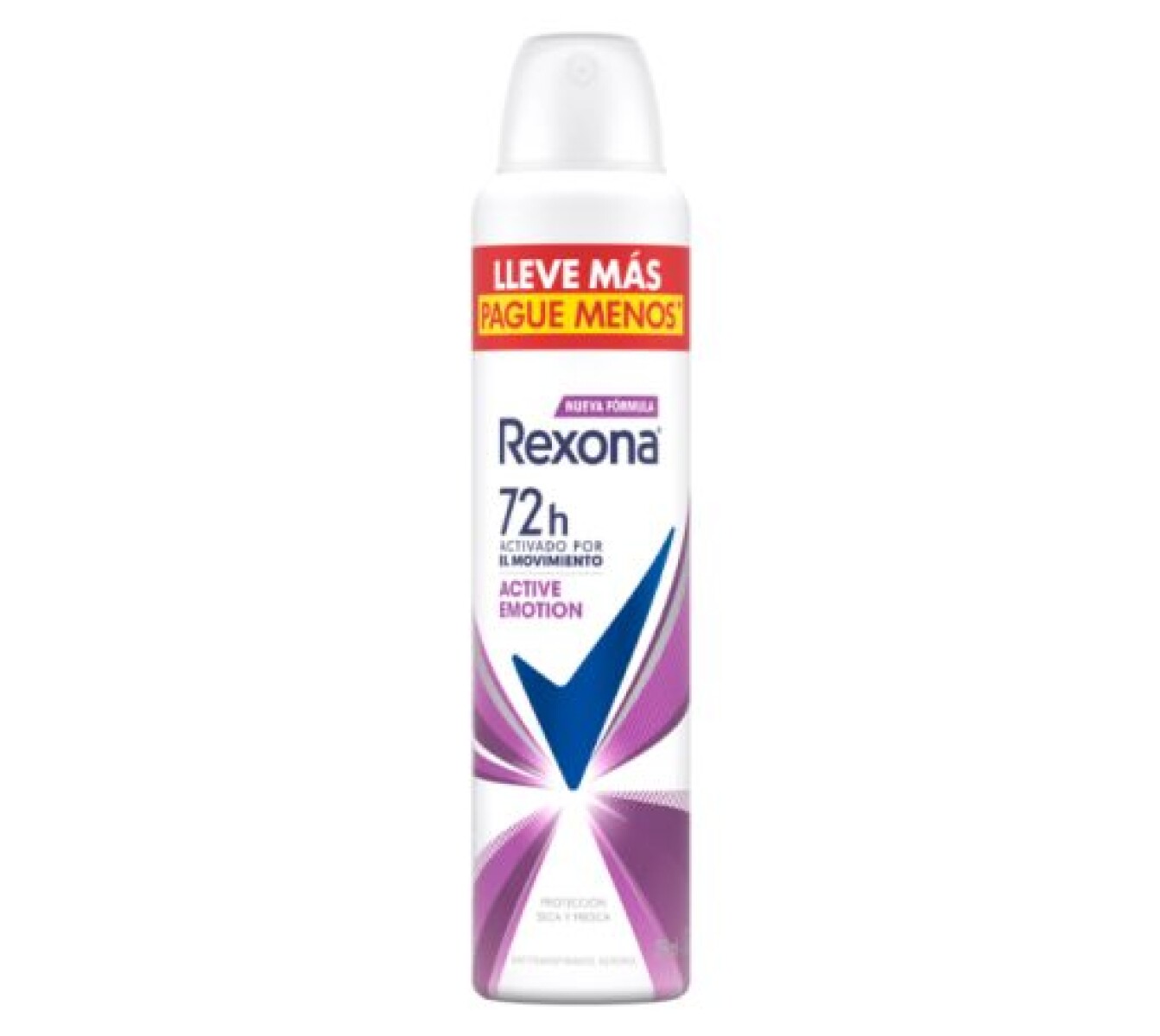 Rexona Desodorante Aerosol Woman Active Emotion 250ml – Control de Sudor y Aroma Refrescante