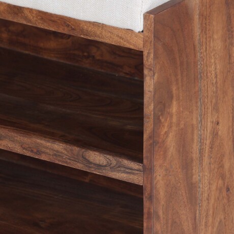BANCO RECIBIDOR MADERA-Y-TELA MARRON FENG CASTAÑO