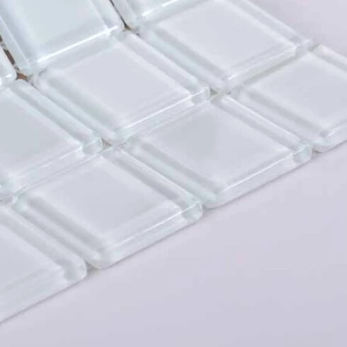 Guardo & Decorados Mosaico Vidrio Super Blanco Porcelamika 000