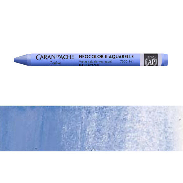 Pastel Neocolor Acuarelle Caran d'Ache Tonos Azules