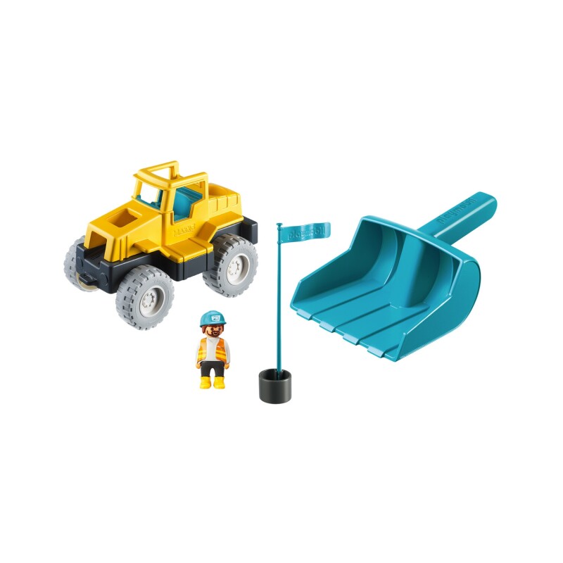 Excavadora de arena Juguete Playmobil Sand 1.2.3 resistente para exteriores Excavadora de arena Juguete Playmobil Sand 1.2.3 resistente para exteriores
