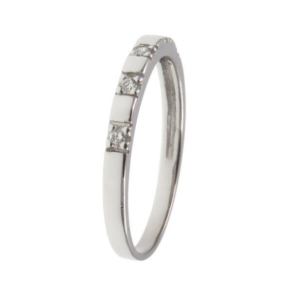 Anillo de oro blanco 18k con brillantes (adaptamos nuestros anillos a medida*) N8882W Anillo de oro blanco 18k con brillantes (adaptamos nuestros anillos a medida*) N8882W