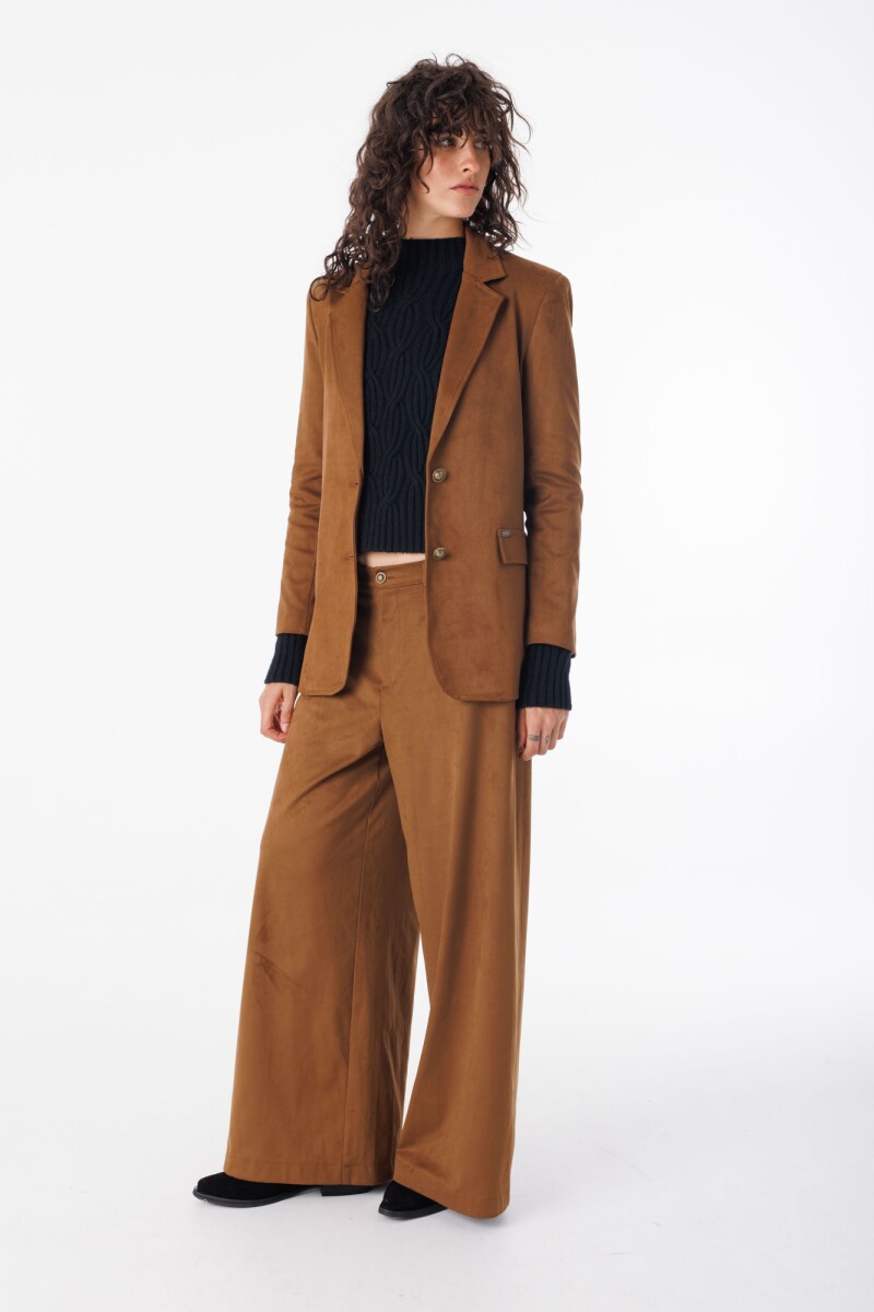 Pantalon Suede Camel