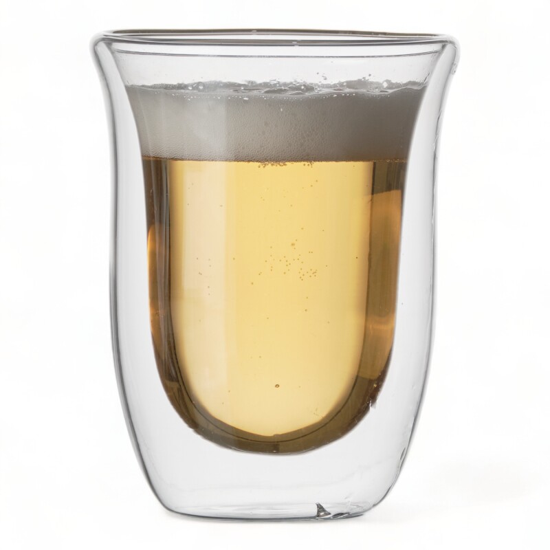 Vaso Doble Pared Borosilicato 350ml Sin Color