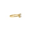 Anillo compromiso Cuadrado -Oro bajo-Piedras zirconias-AN8556 conpiedra