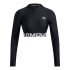 HeatGear Rib Zip LS-GRN BLK-001