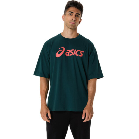 Graphic Relaxed Tee - Hombre Saxon Green