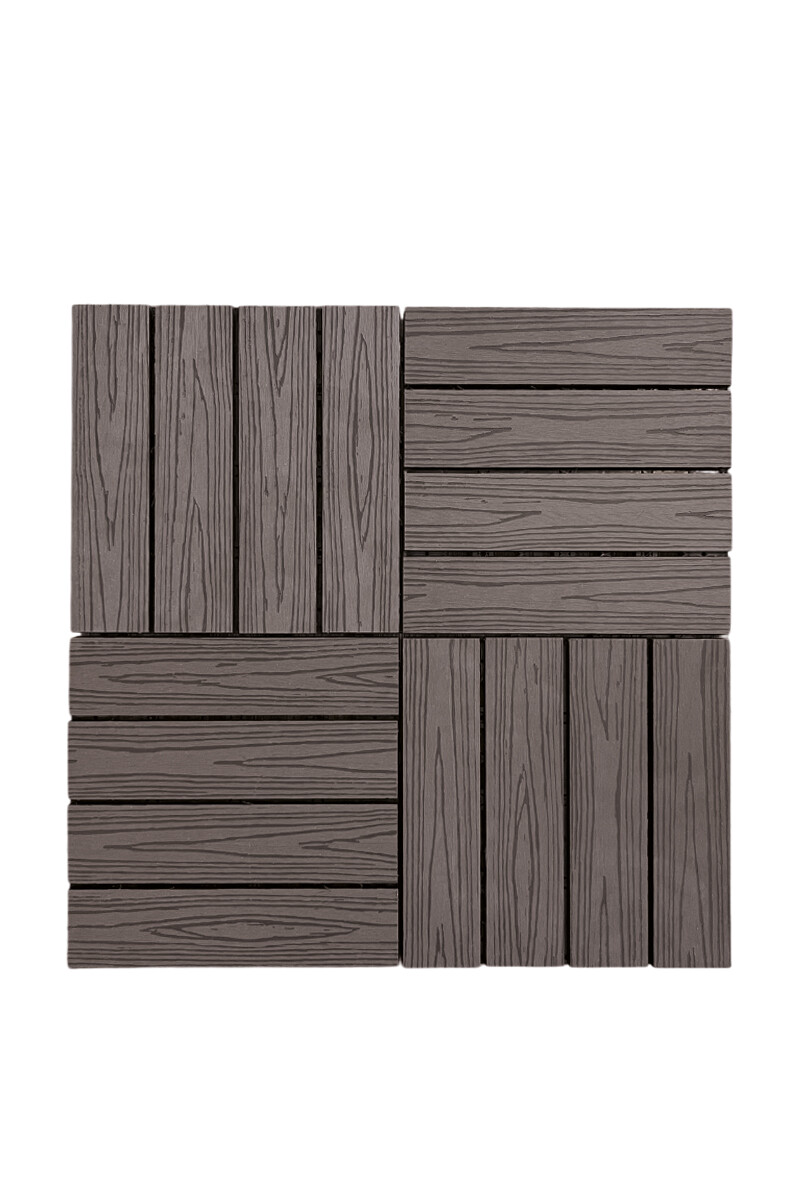 EASY DECK D303 BALDOSA EASY DECK WPC D303-I-Z COFFE 300X300X22MM