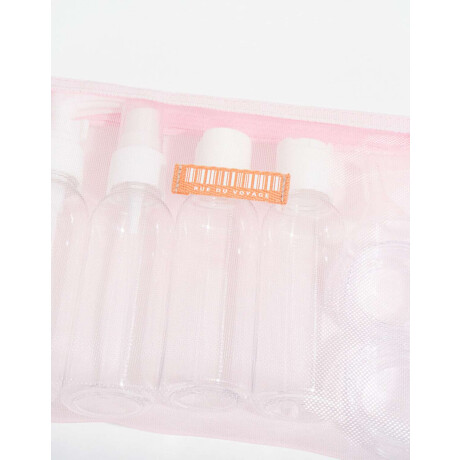 Set De Botellas De Viaje Rosa Claro