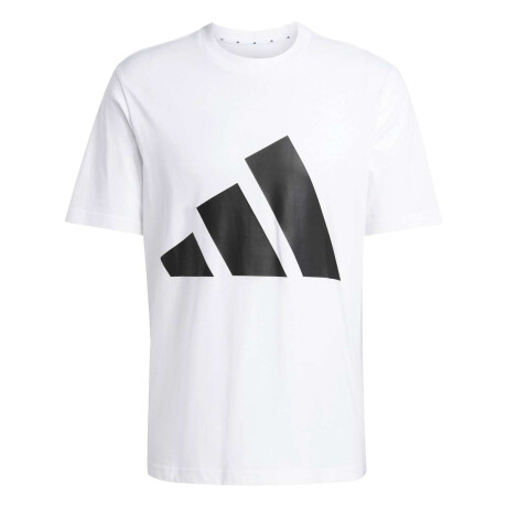 Remera Essentials Big Logo De Hombre Blanco