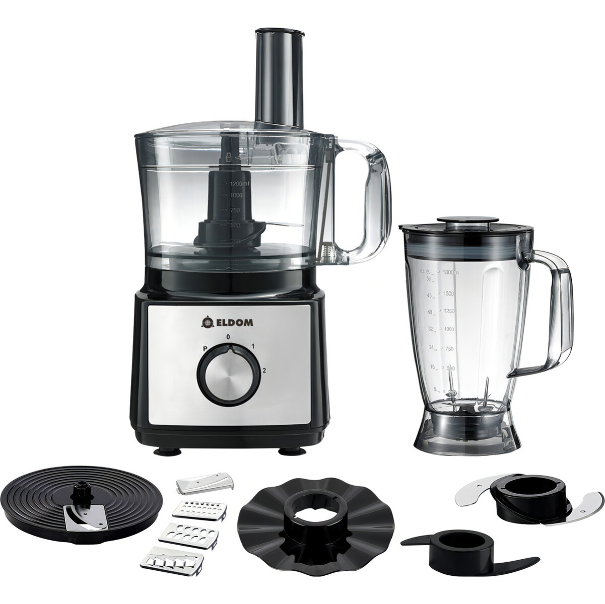 Multiprocesadora Eldom Mpro 9 En 1 900w Color Negro 