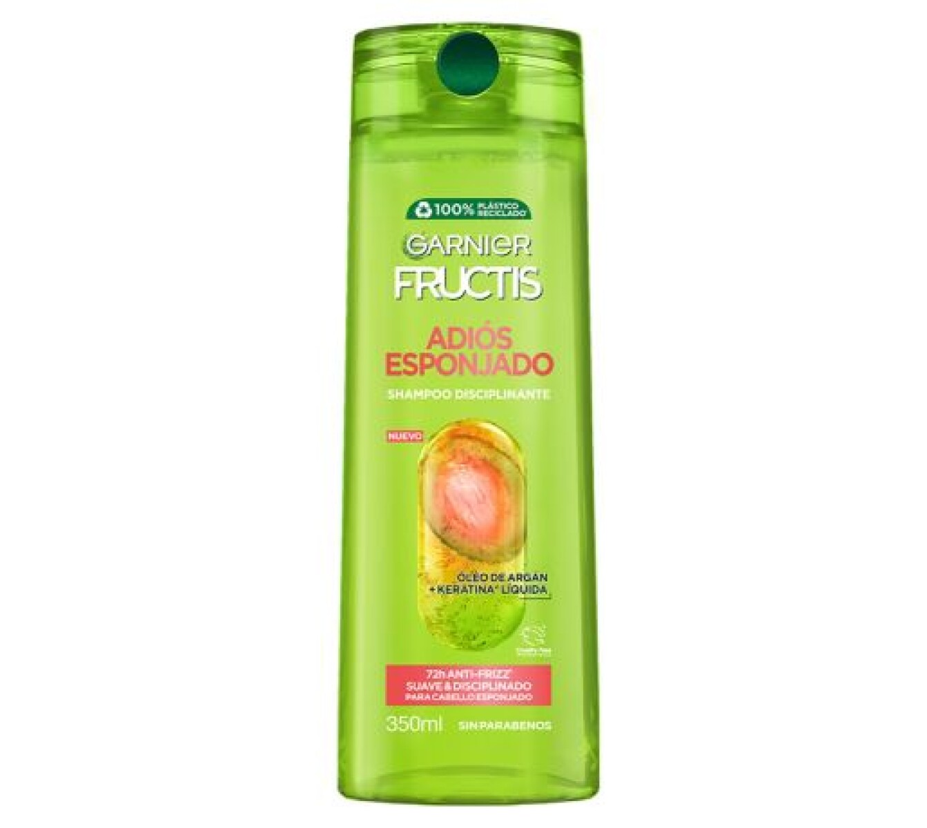 Garnier Fructis Adiós Esponjado Shampoo 350ml – Control del Frizz y Cabello Suave