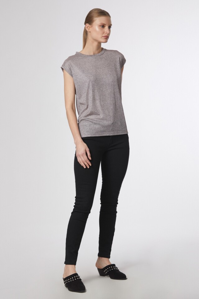 Blusa canale gris