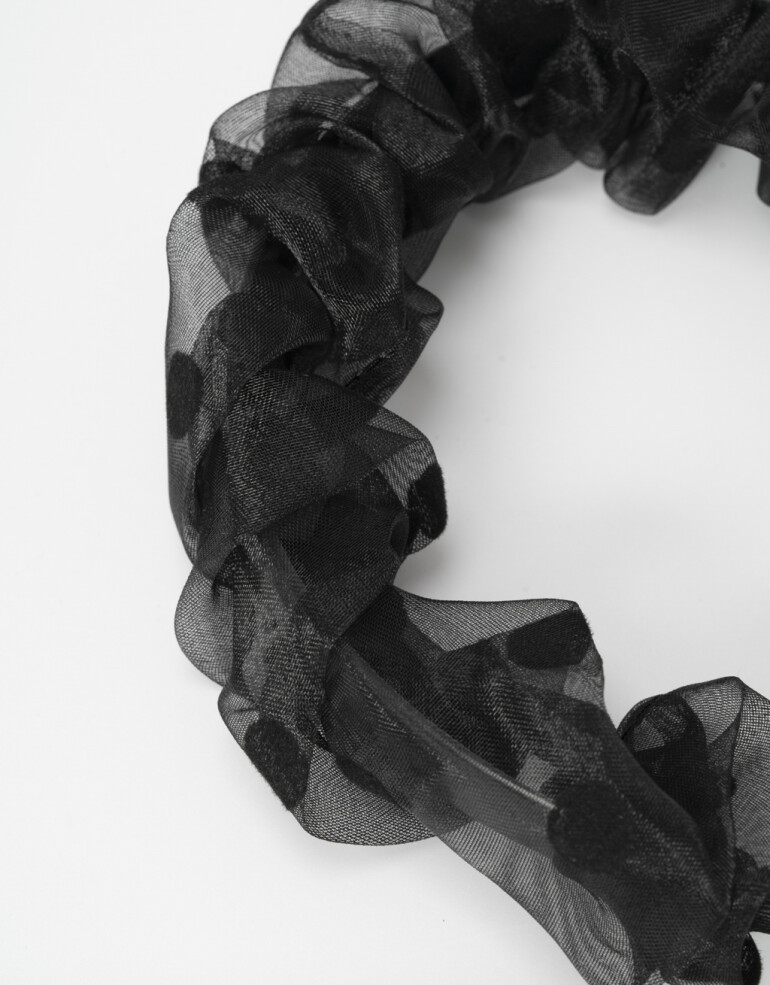 Vinchas Rígidas Liso Vincha Con Flores Textiles "halloween" - Negro