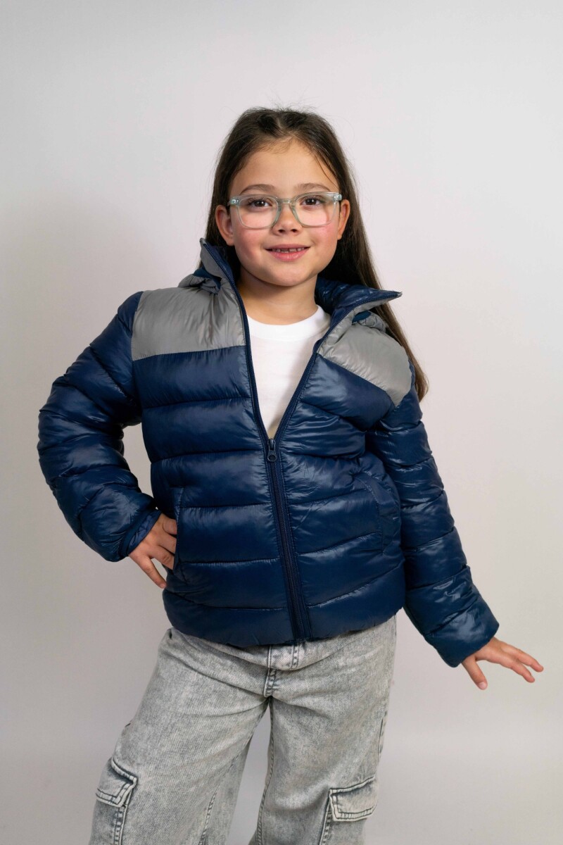 Campera Infantil con Capucha - Azul 