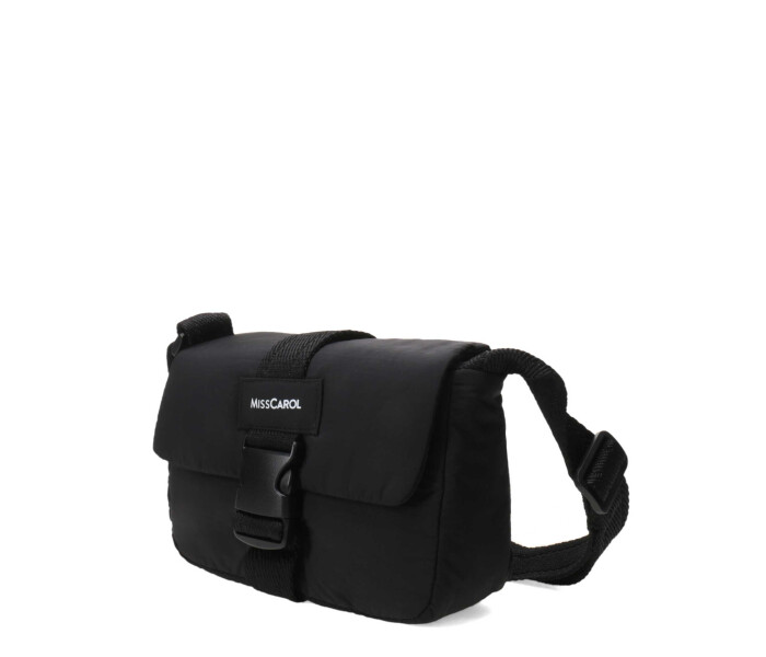 Bolso Miss Carol Kima Con Logo Negro