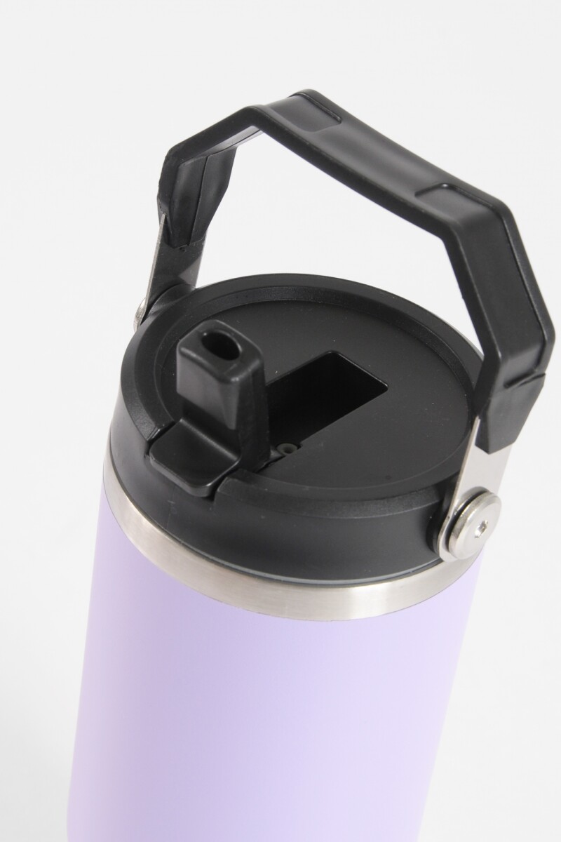 Mug vaso térmico grande acero lila