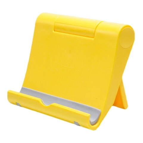 Soporte De Escritorio Plegable Universal Telefono Celular Color Variante Amarillo