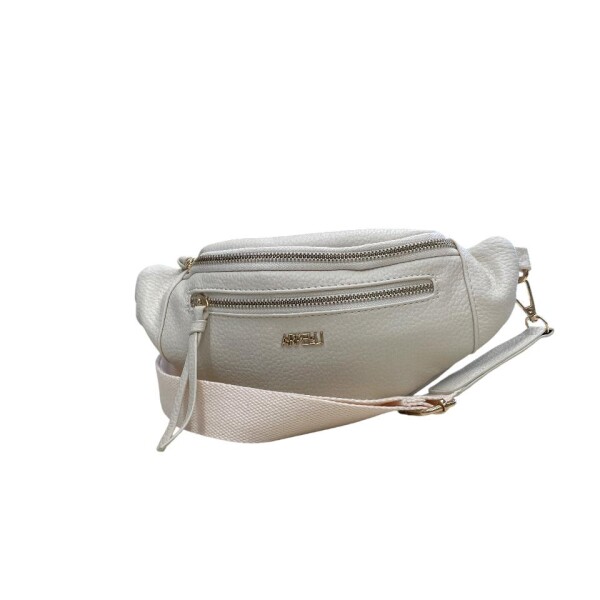 Riñonera con cinta Beige