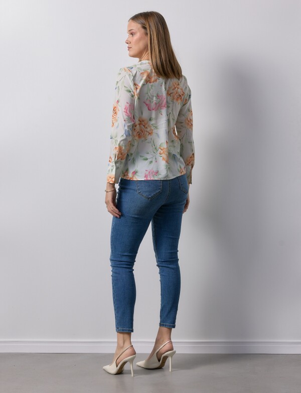Blusa Flores CRUDO/MULTI