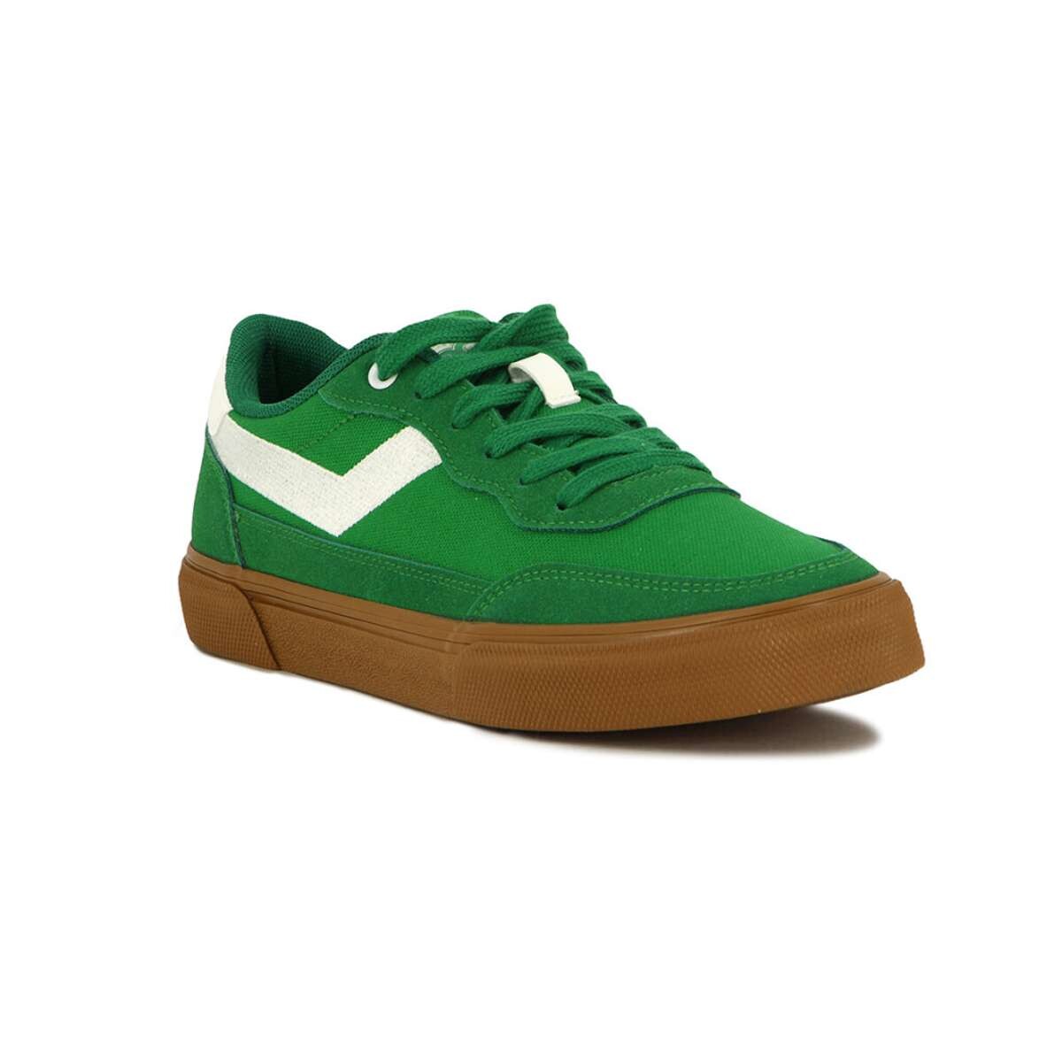 Pony Champion Casual Bronx Hombre Canva-Suede - Verde-Blanco 