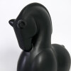 FIGURA CERAMICA CABALLO NEGRO 8X23CM Unica