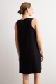Vestido tejido calado negro