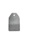 Tag rectangular liso 5x8,5 PLATA LAMINADO