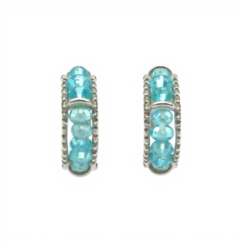 Caravanas Cloe-Plata rodinada 925-Piedra Jade verde-CA2002 conpiedra