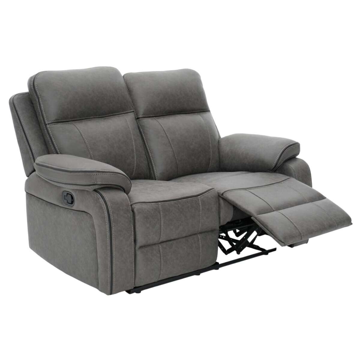 Sillon Recliner Apollo 2 Cuerpos Marrion - Gris 