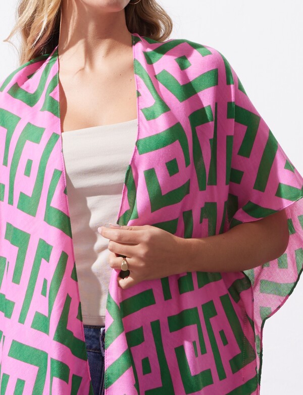 Kimono Printed FUCSIA/MULTI