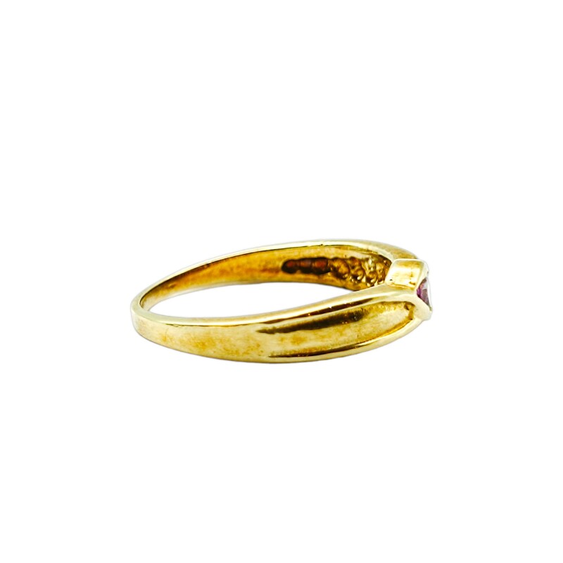 Anillo Solitario-Oro bajo-Piedra Amatista-AN8221 conpiedra