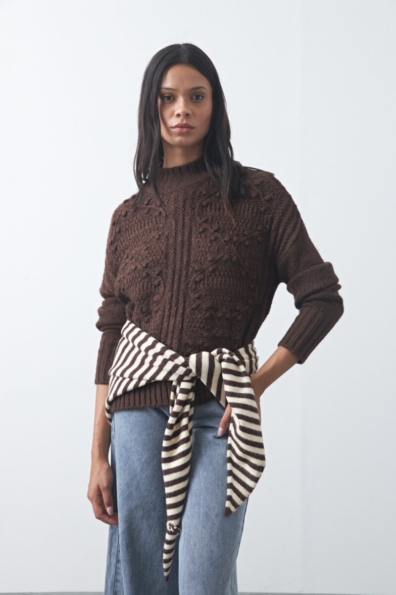 POLERA LINARES Chocolate