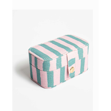 Organizador De Bijou Flores Estampado Rayas