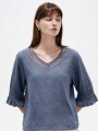 Blusa Surnia Azul Piedra