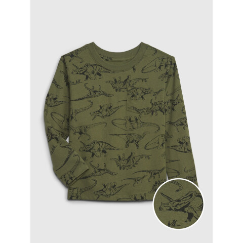 PTF LS PRINT FALL ARMY JACKET GREEN