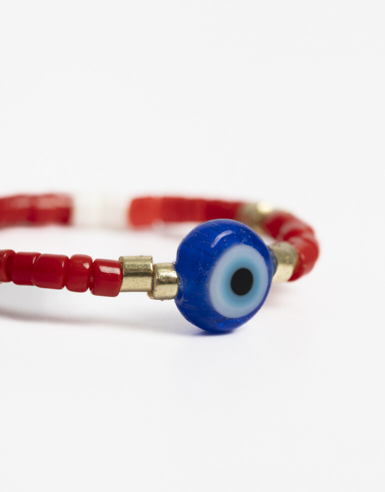 Anillos Chicos Lucky charm Anillo Elástico Ojito Lucky - Combinacion Multicolor