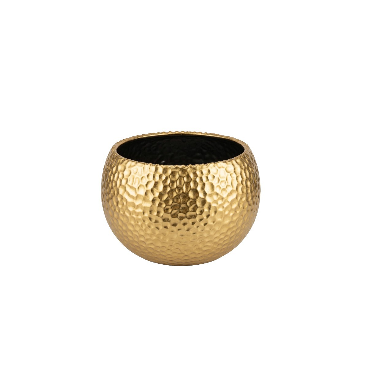 MACETERO CERAMICA DORADO 14X18CM 